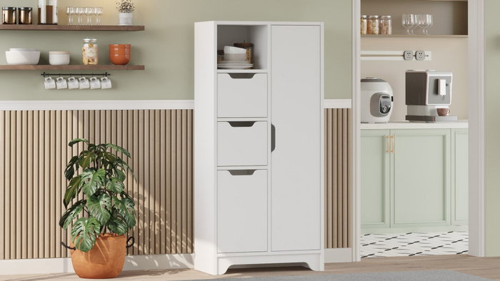 Hanah Home Armario Multiusos LIB1-W Blanco Hanah Home Armario Multiusos LIB1-W Blanco